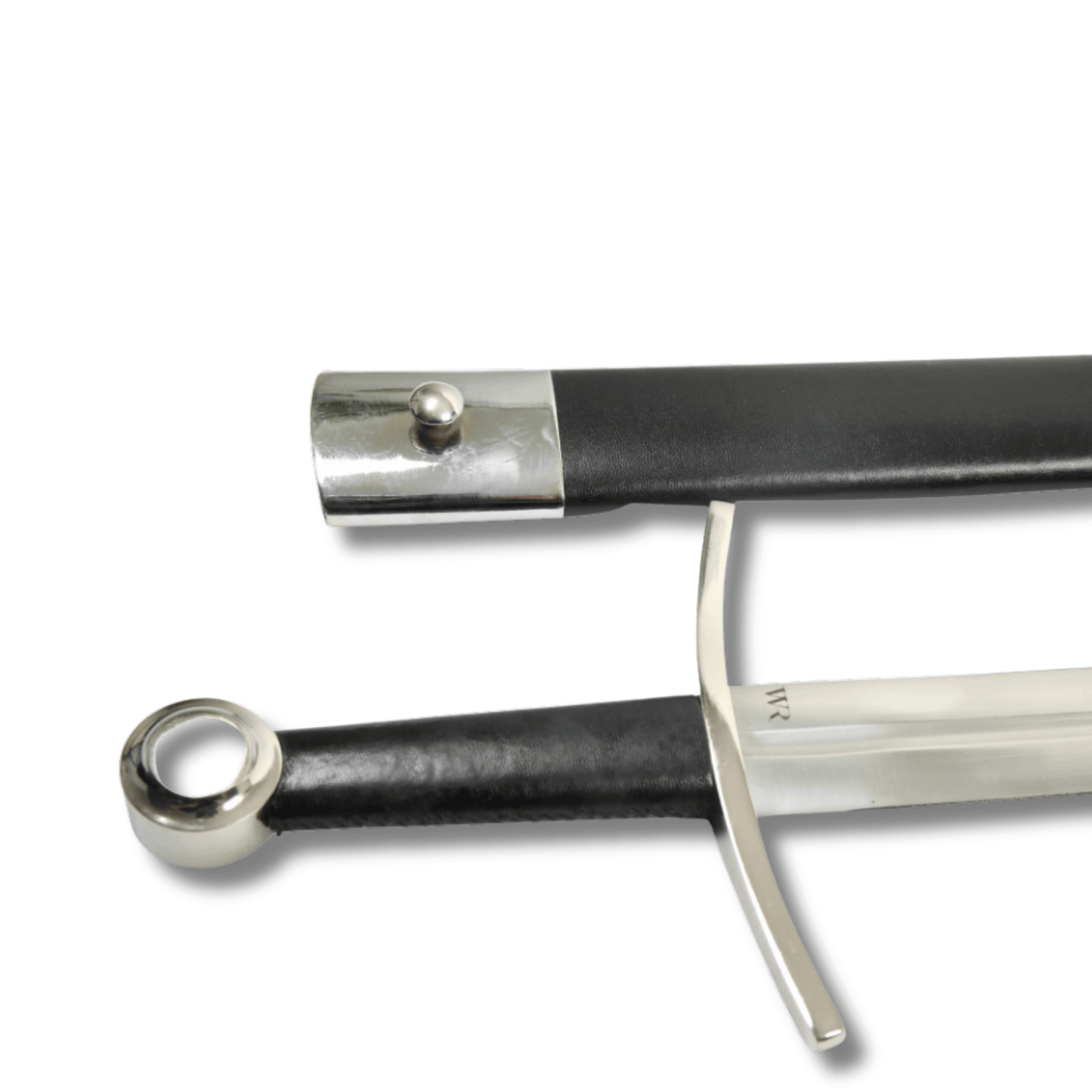 Late Medieval Sword handle with scabbard