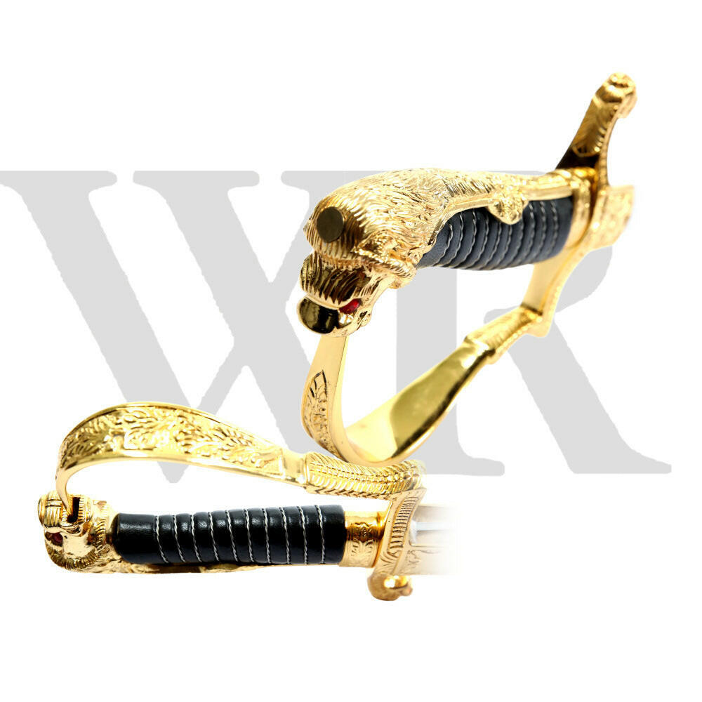 Pair of german officer swords handheld scabbard
