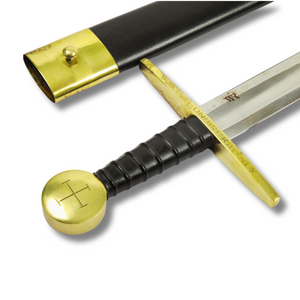 Brass Hilted Crusader Sword