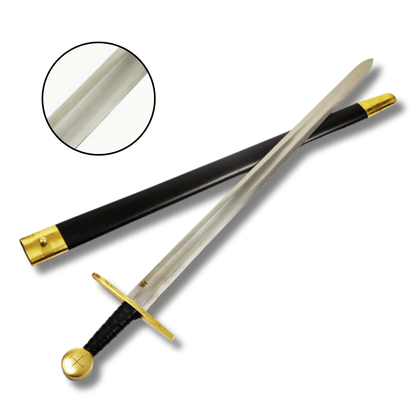 Brass Hilted Crusader Sword with scabbard