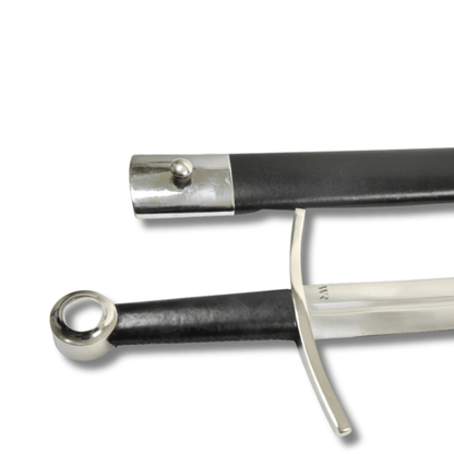 Late Medieval Sword handle with scabbard