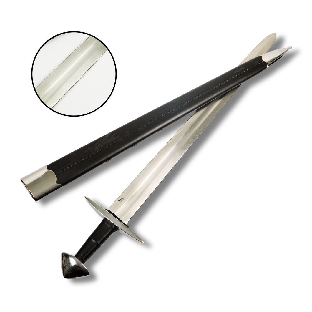 Ulfbehrt Sword with leather scabbard