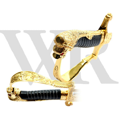 Pair of german officer swords handheld scabbard