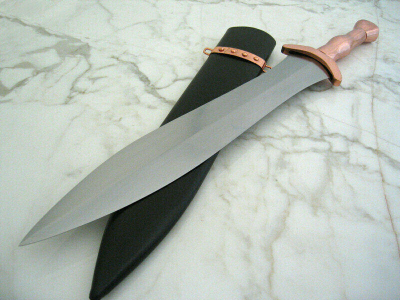 Spartan Lakonia Full Tang Sword with leather scabbard